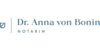 Logo von Dr. Anna von Bonin Notarin