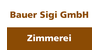 Logo von Bauer Sigi GmbH ZIMMEREI