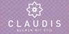 Logo von Claudis Blumen mit Stil