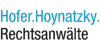 Logo von Hofer.Hoynatzky. Rechtsanwälte PartmbB