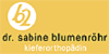 Logo von Blumenröhr Sabine Dr. Kieferorthopädin