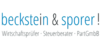 Logo von beckstein & sporer! Wirtschaftsprüfer Steuerberater PartGmbB