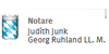 Logo von Notare Judith Junk, Georg Ruhland