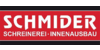 Logo von Schmider Schreinerei - Innenausbau