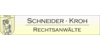 Logo von RECHTSANWÄLTE SCHNEIDER · KROH