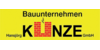 Logo von Bauunternehmen Hansjörg Kunze GmbH