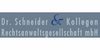 Logo von Anwaltskanzlei Dr. Schneider & Kollegen Rechtsanwaltsgesellschaft mbH