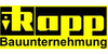 Logo von Rapp Emil Bauunternehmung GmbH & Co. Betonsanierung Containerdienst
